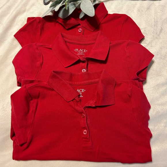 The Children's Place Girls Uniform Pique Polo - Lot of 3 - Picture 1 of 5